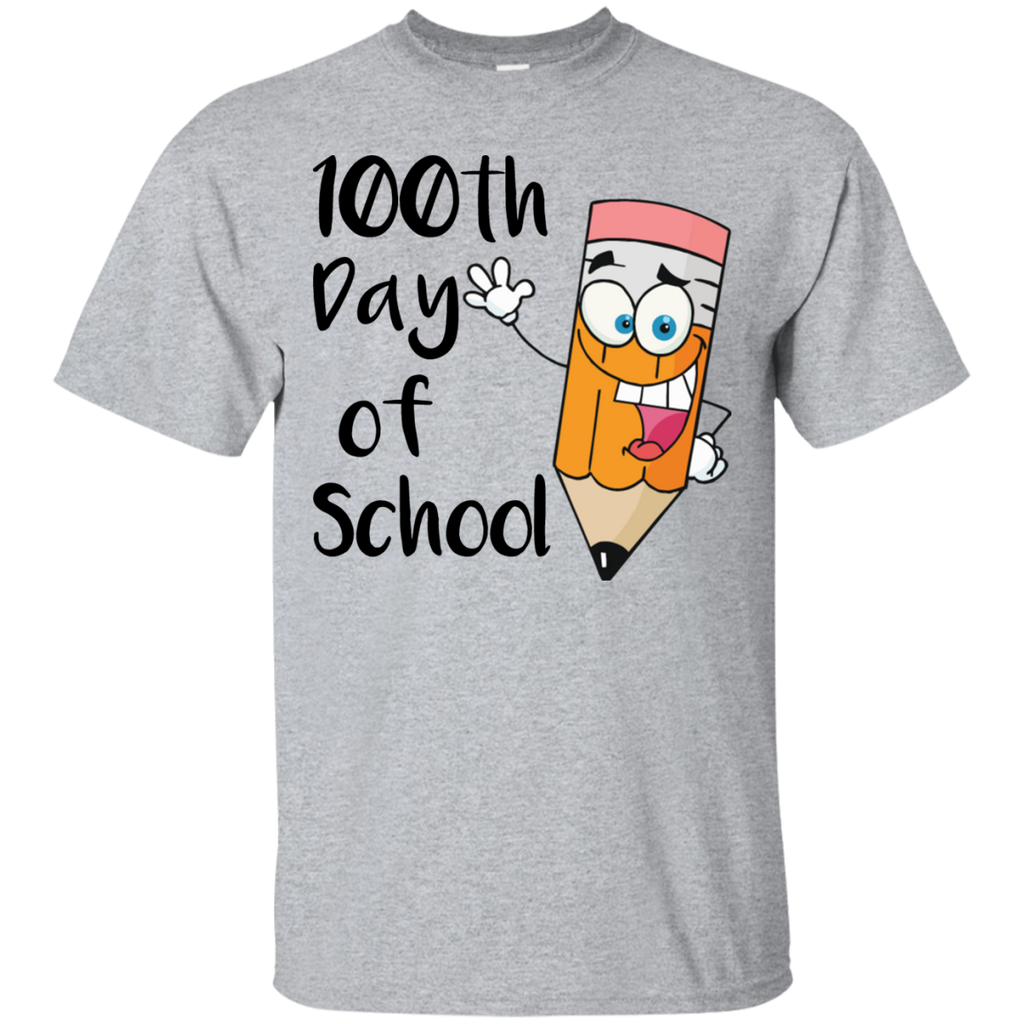 100 days of school with pencil funny kids t T-Shirt