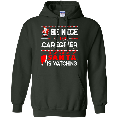 be nice to the caregiver santa is watching T-Shirt