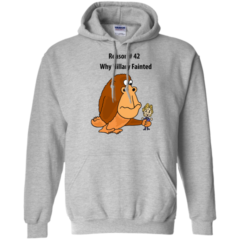 funny giant ape holding hillary political art sweatshirt T-Shirt