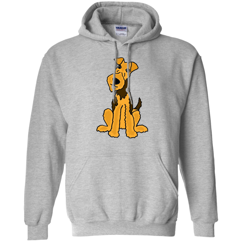 funny funky airedale puppy dog original art T-Shirt