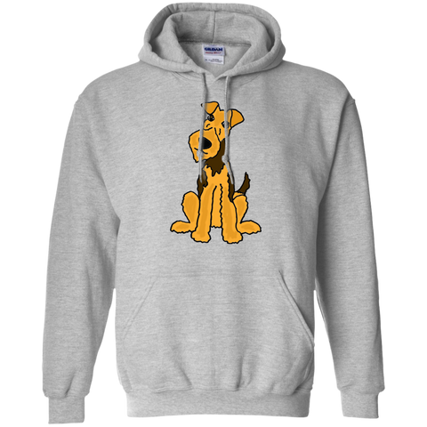 funny funky airedale puppy dog original art T-Shirt