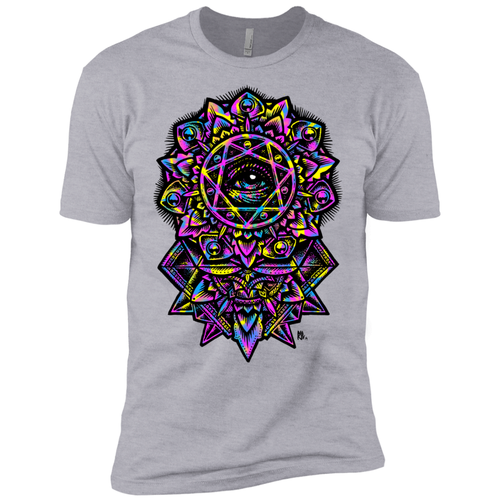 eye of god flower mandala neon 80s  T-Shirt