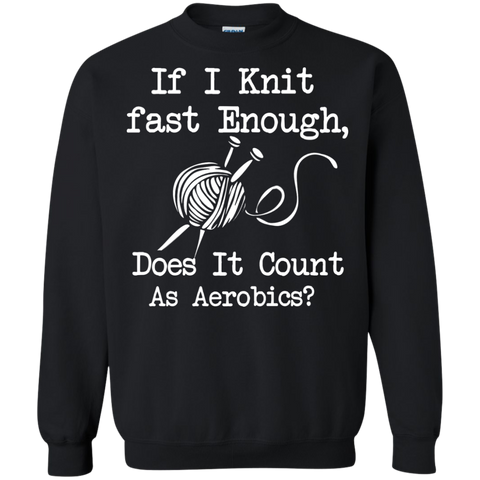 if i knit fast enough does it counts as aerobics knitting T-Shirt