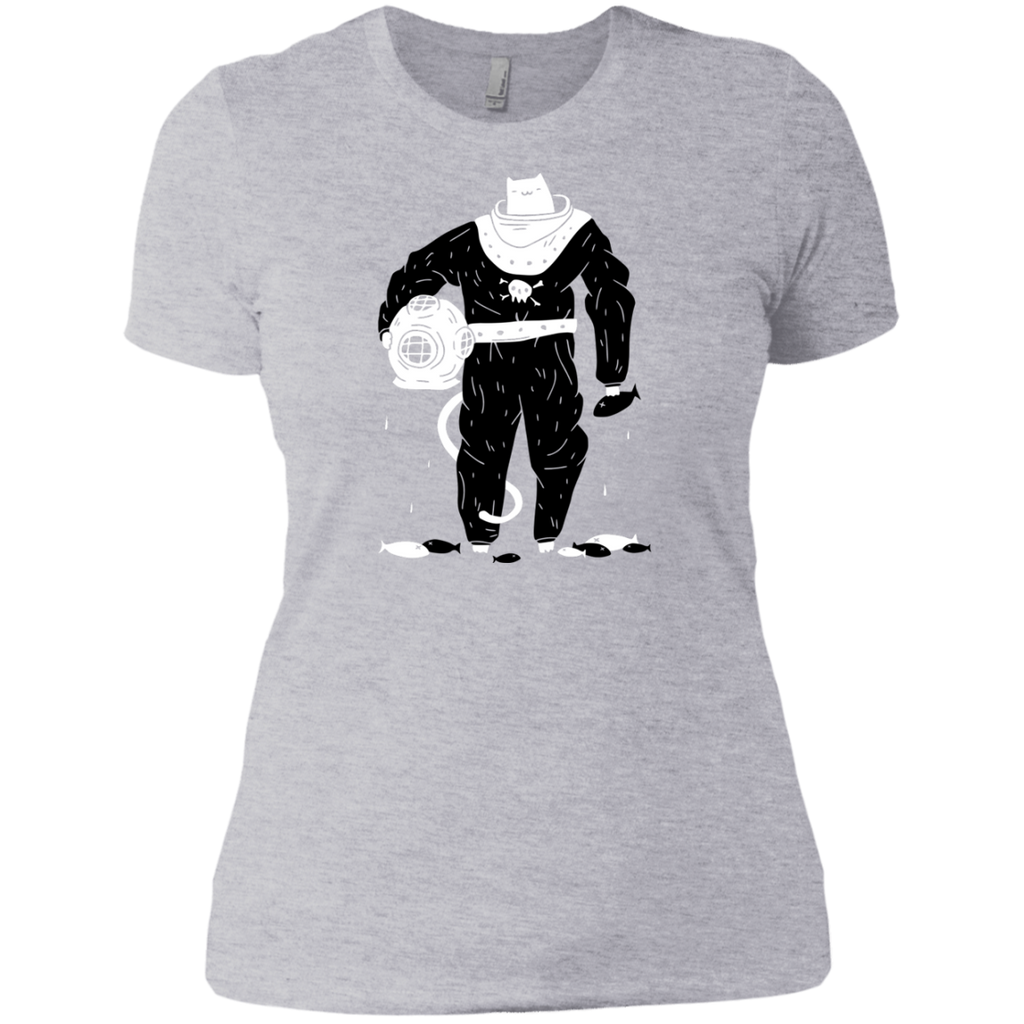 deep sea diver cat (black suit) t- T-Shirt