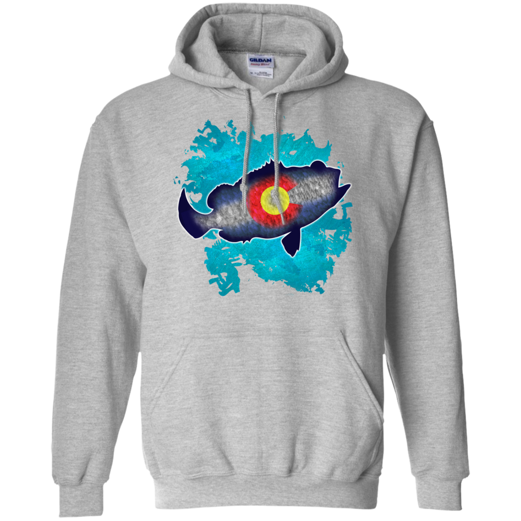 colorado flag bass fish splash T-Shirt
