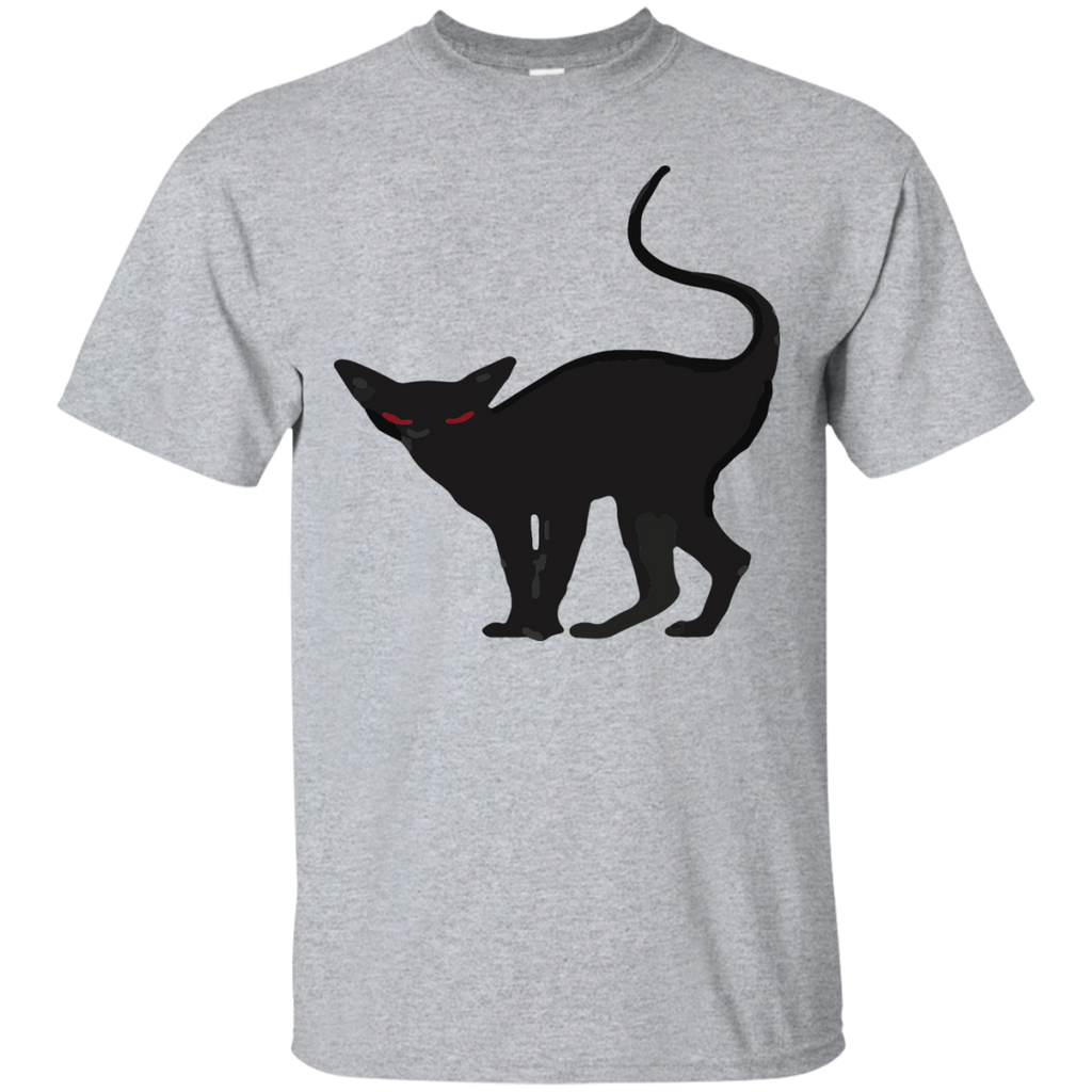 creepy black halloween cat sweatshirt T-Shirt
