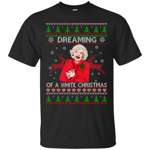 betty white: dreaming of a white christmas sweater, T-Shirt