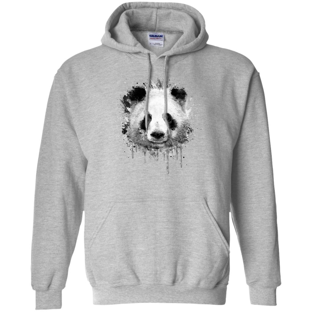cool abstract graffiti watercolor panda portrait in black & whit  funny T-Shirt