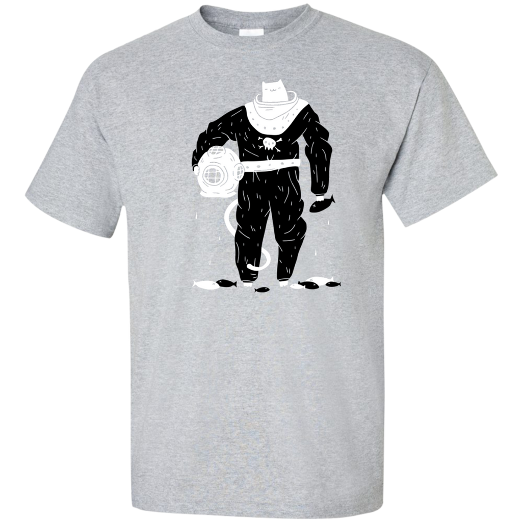 deep sea diver cat (black suit) t- T-Shirt