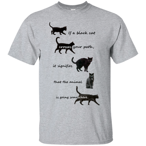 black cat crossing sweatshirt T-Shirt
