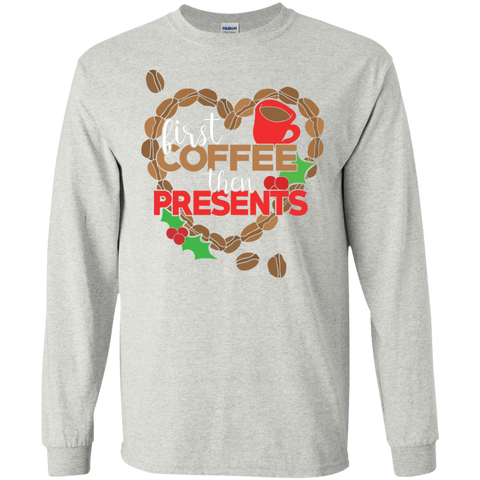 first coffee then presents  funny T-Shirt