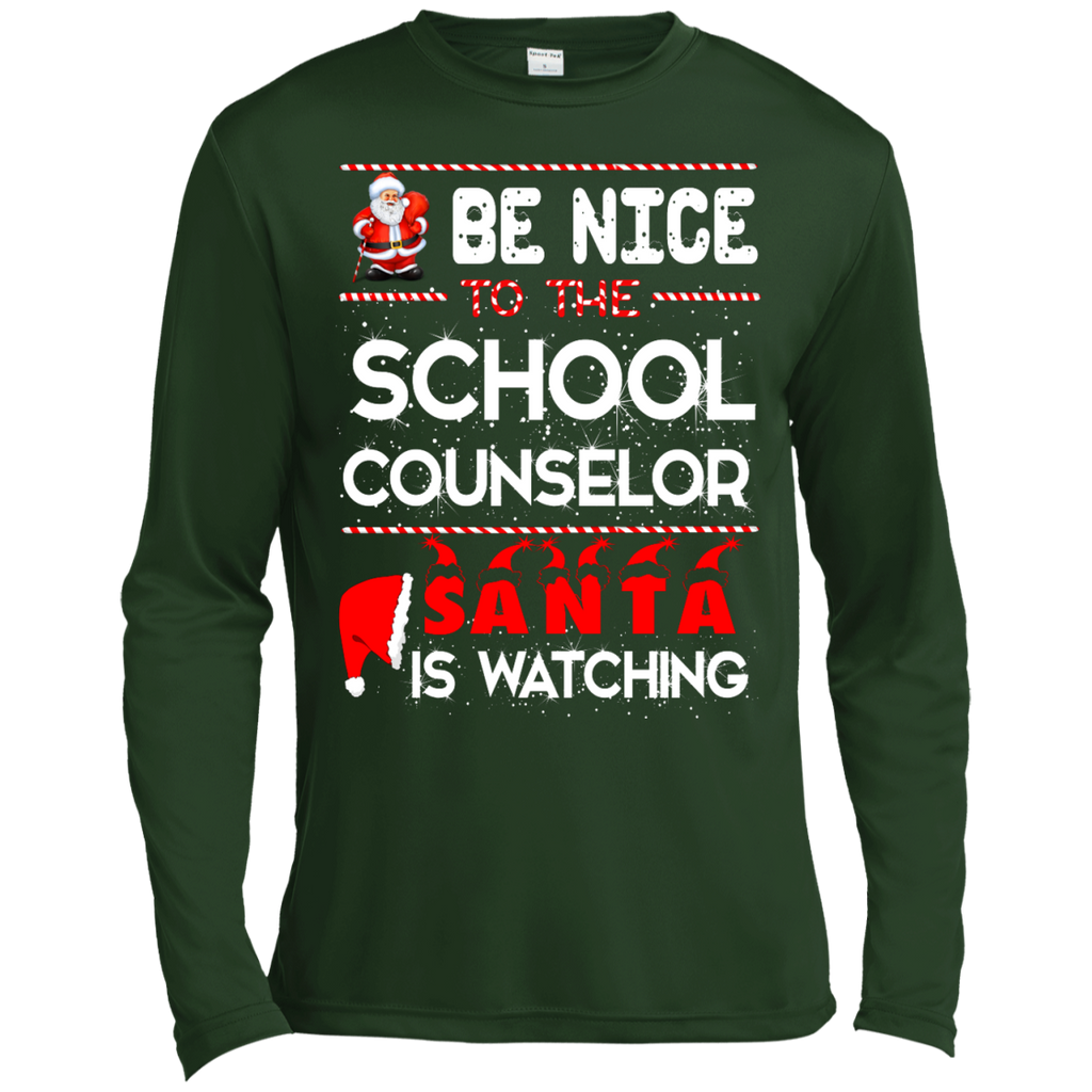 be nice to the school counselor santa is watching T-Shirt