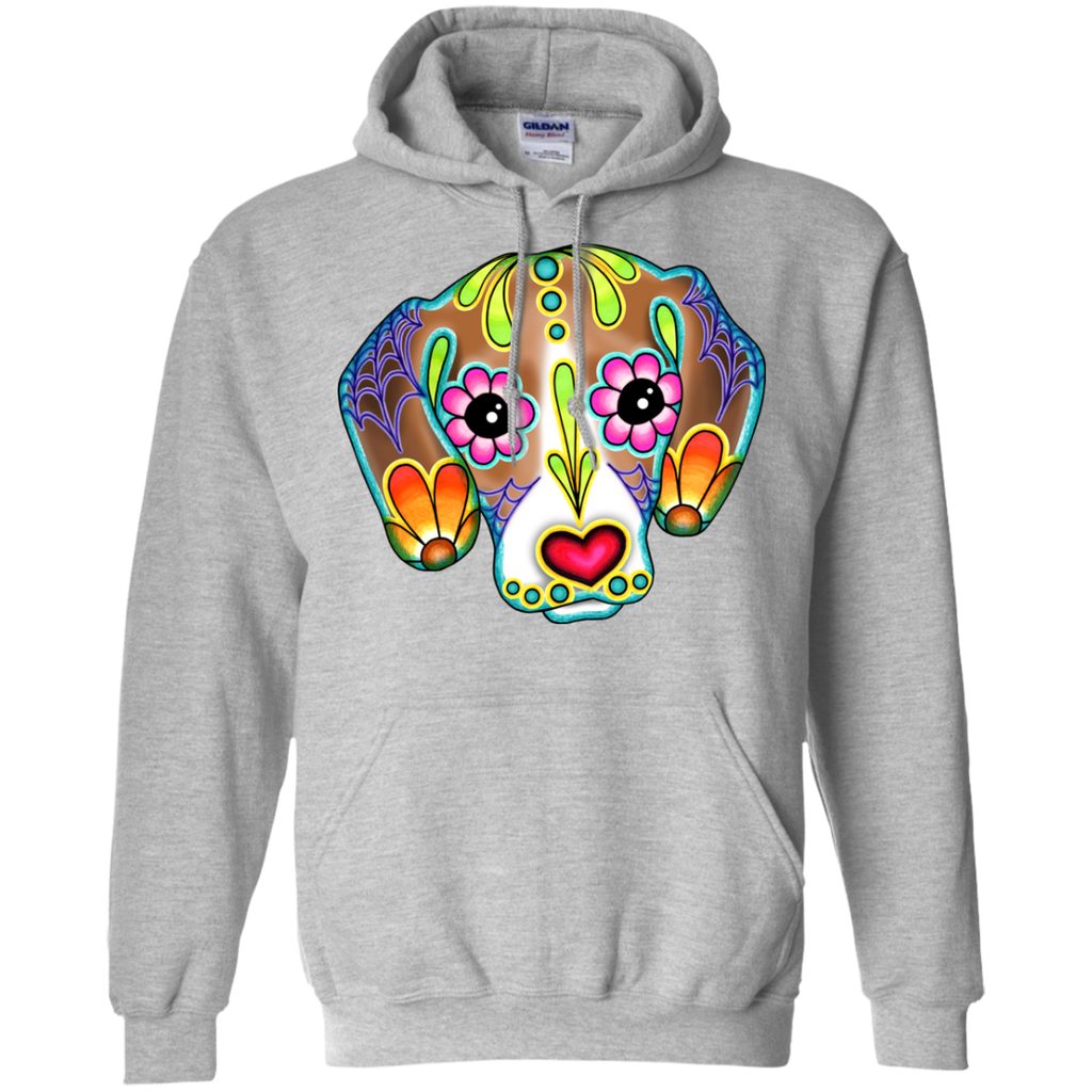 beagle - day of the dead sugar skull dog matching family T-Shirt