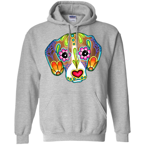 beagle - day of the dead sugar skull dog matching family T-Shirt