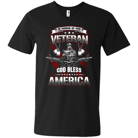 in honor of our veteran god bless america T-Shirt