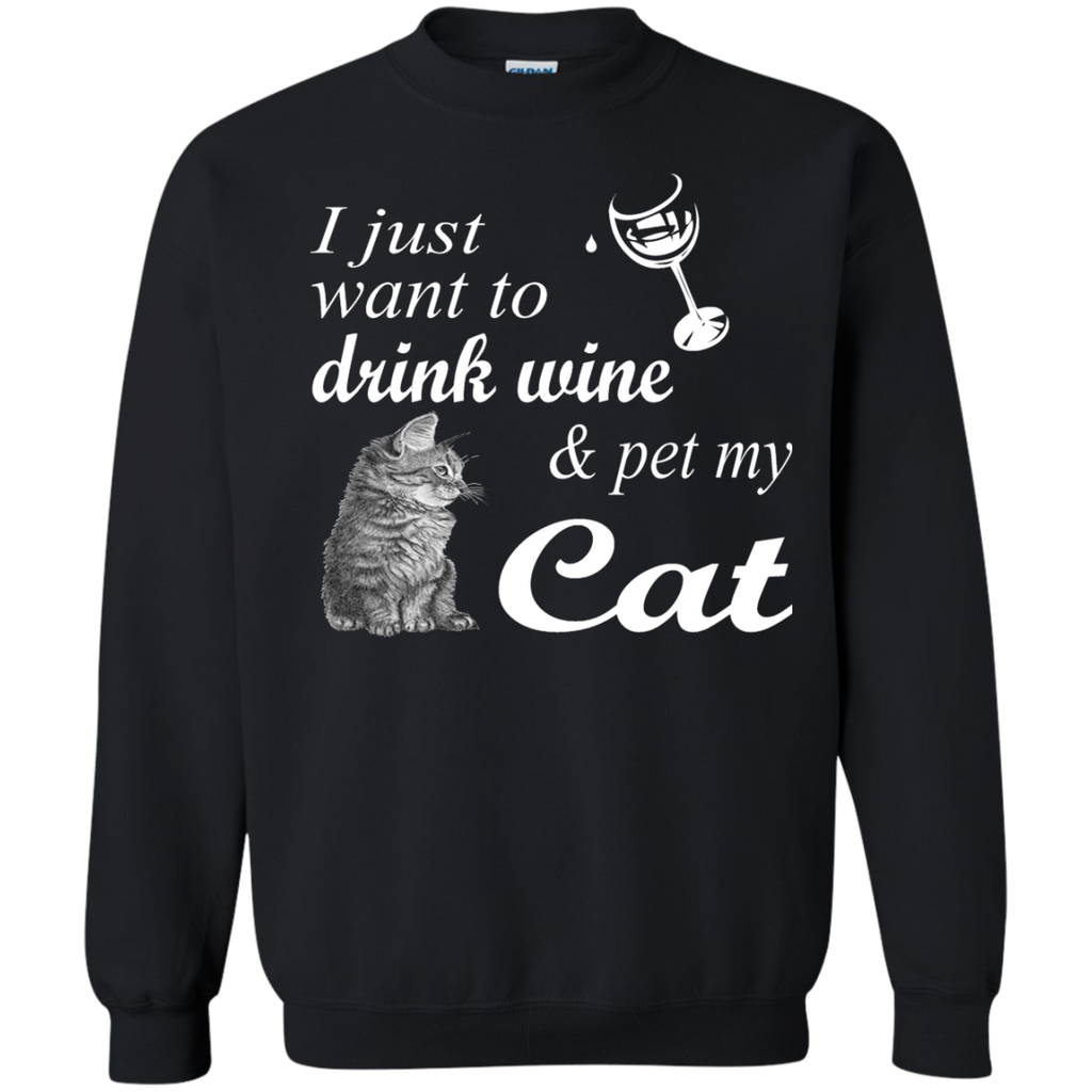drink wine & pet my cat T-Shirt