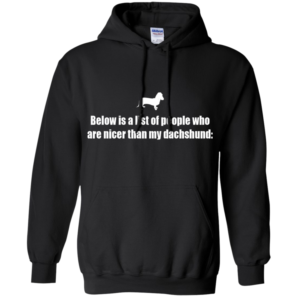 below is a list of people - dachshund T-Shirt