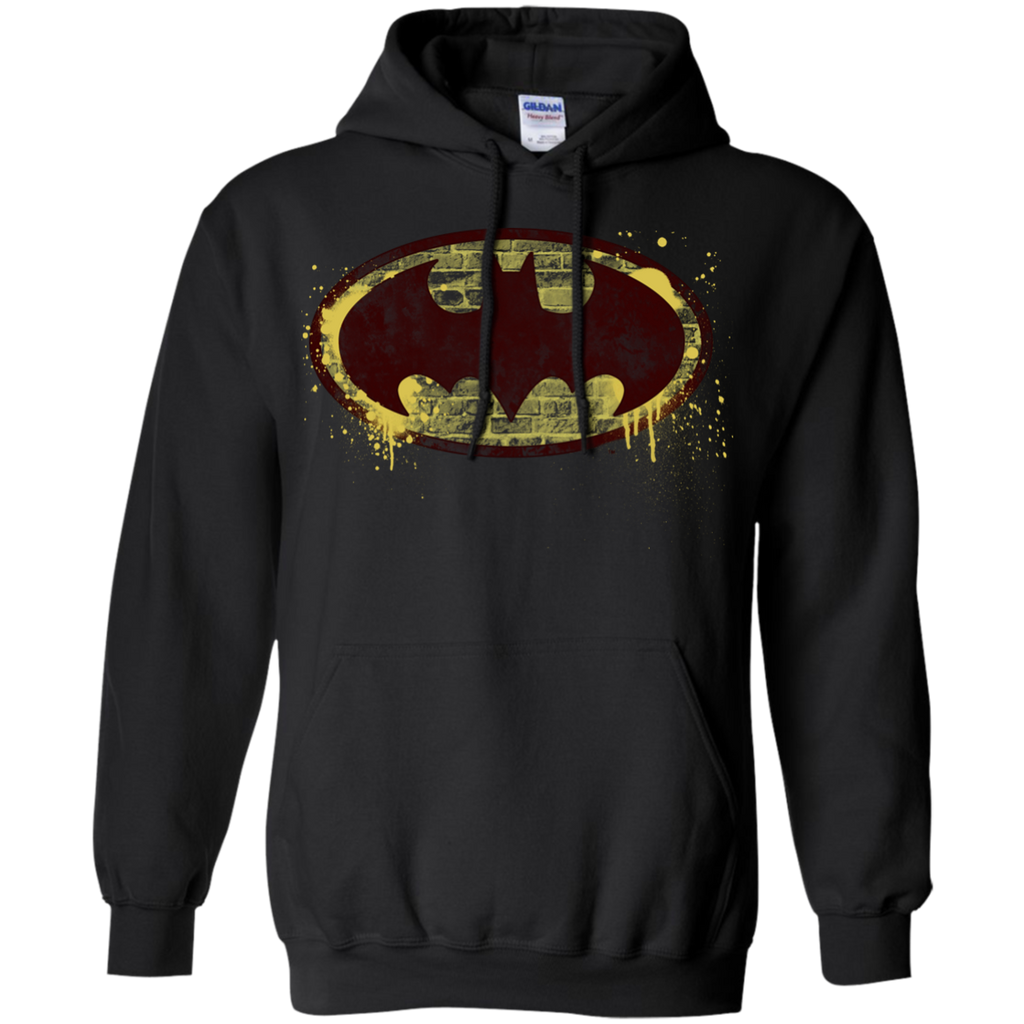 batman brick splatter logo T-Shirt