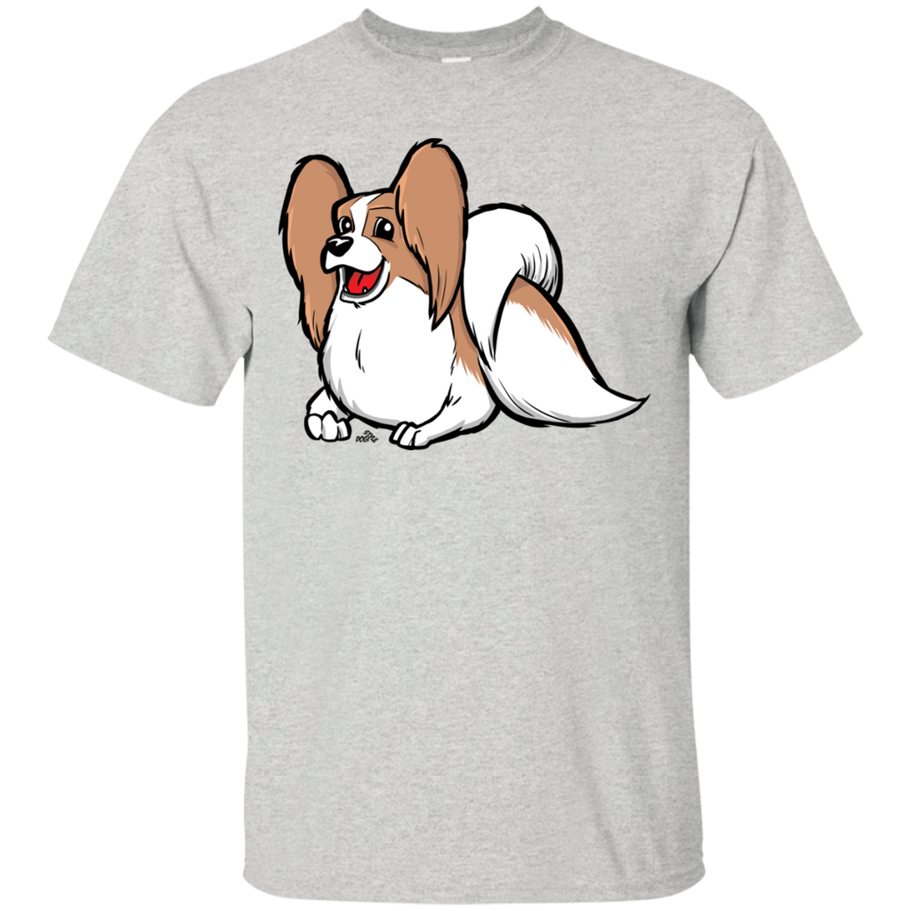 cute papillon cartoon dog T-Shirt