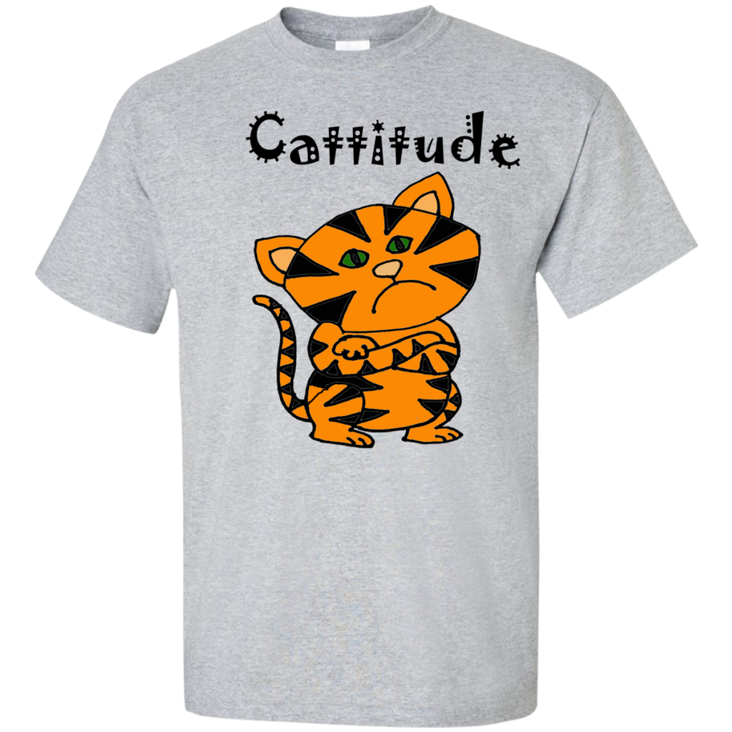 cool funny orange tiger cat with attitude t- T-Shirt
