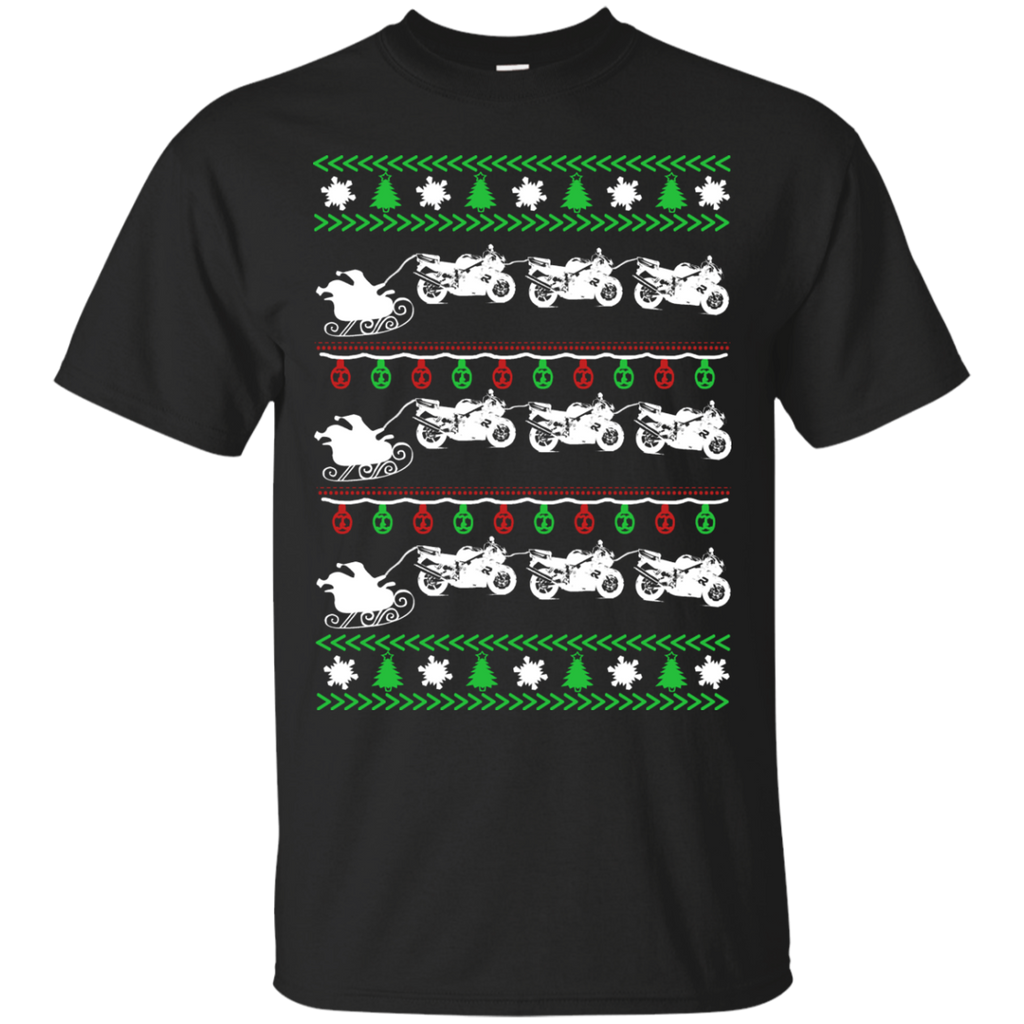 biker christmas holiday sweater T-Shirt