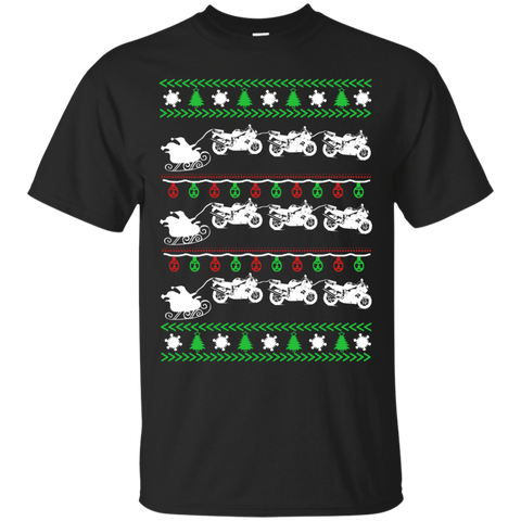 biker christmas holiday sweater T-Shirt