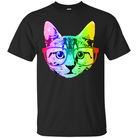 funny rainbow cat t- T-Shirt