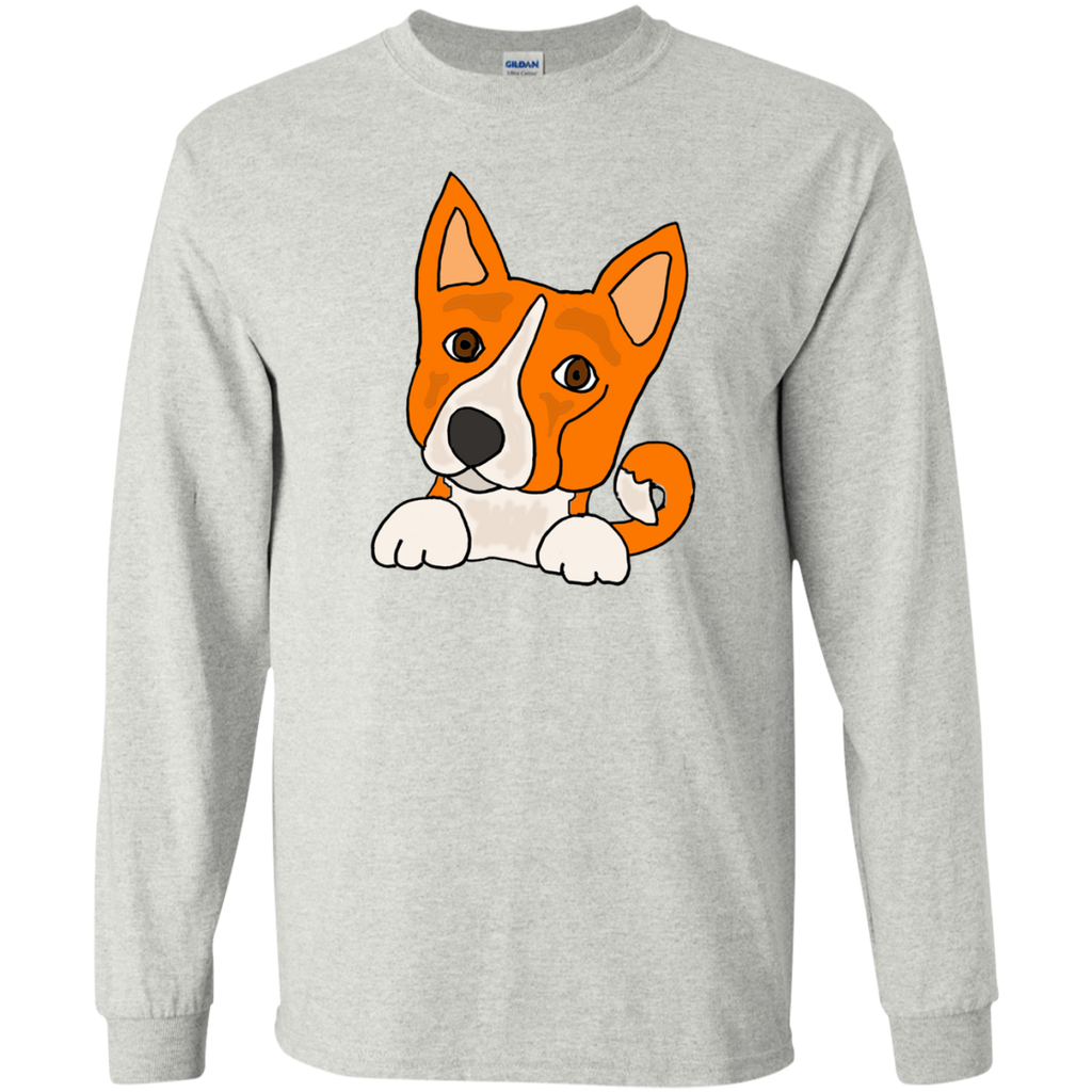 funny cute basenji puppy dog art T-Shirt
