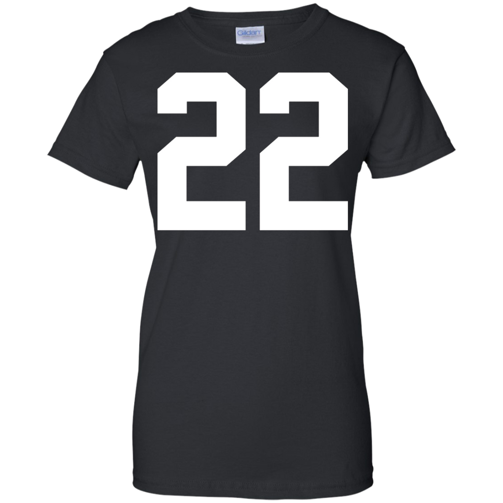 #22 team sports jersey number front & back player fan T-Shirt