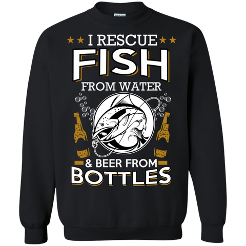 fish from water and beer from bottles T-Shirt