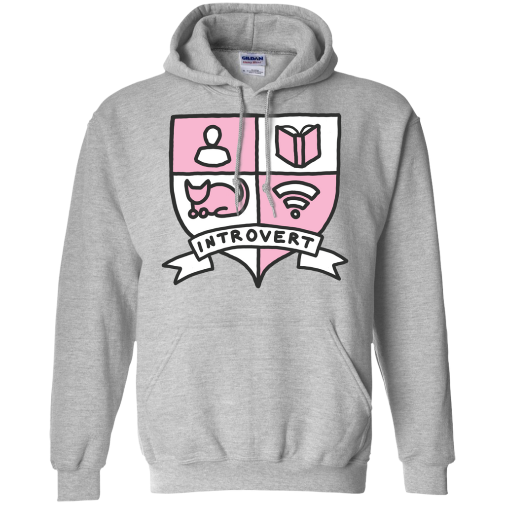 introvert reading book wifi cats awkward crest sweatshirt T-Shirt