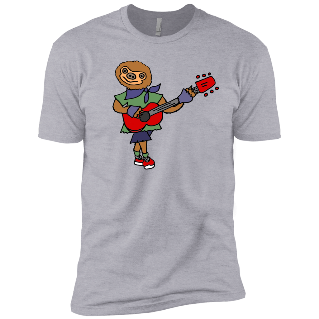 funny cool sloth is playing the guitar sweatshirt T-Shirt