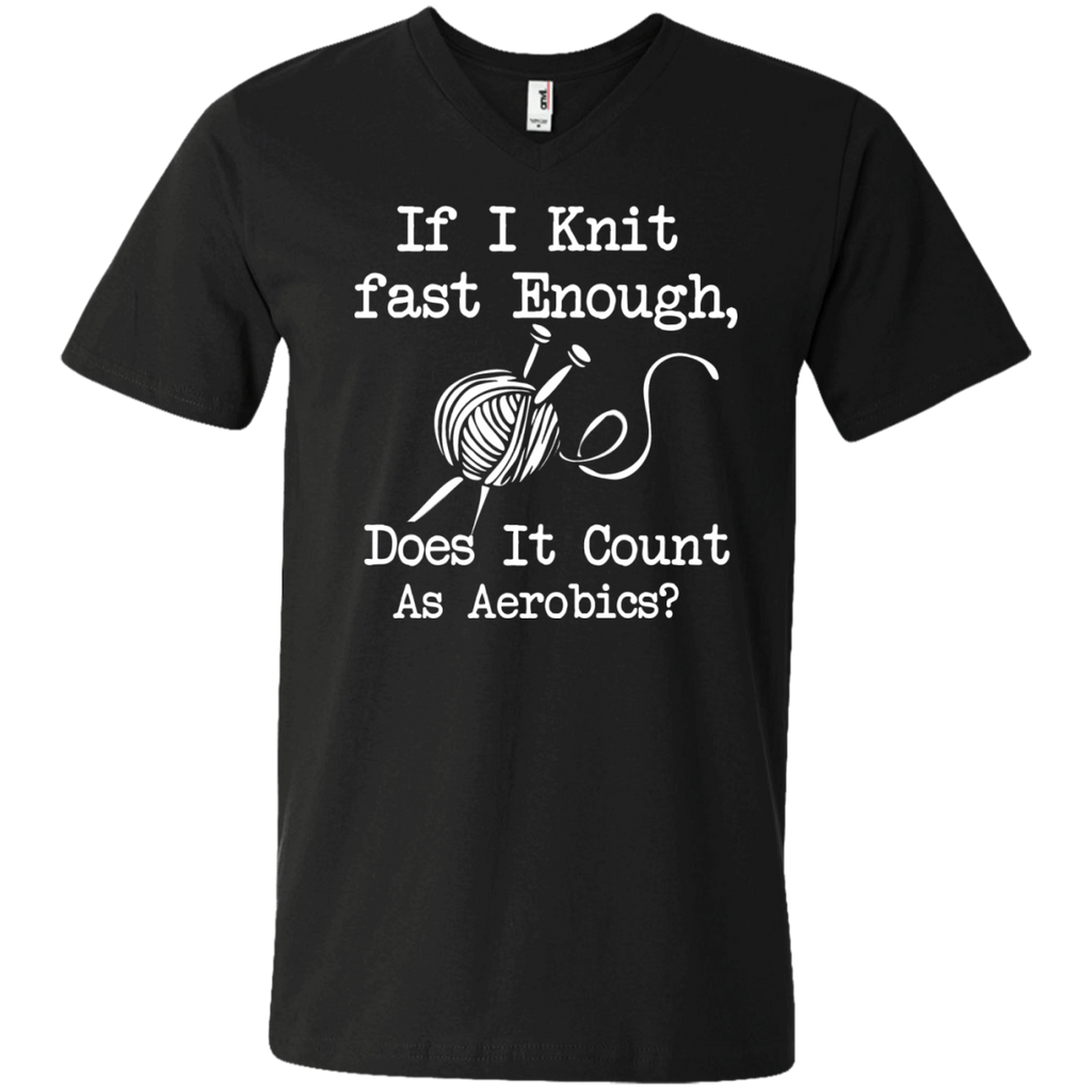 if i knit fast enough does it counts as aerobics knitting T-Shirt