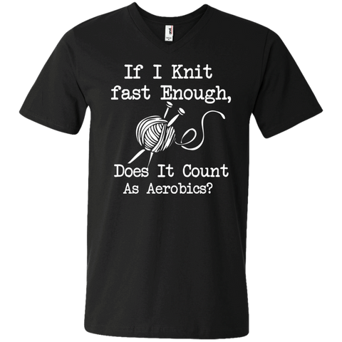if i knit fast enough does it counts as aerobics knitting T-Shirt