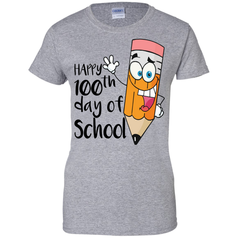 100th-day-of-school-pencil custom T-Shirt