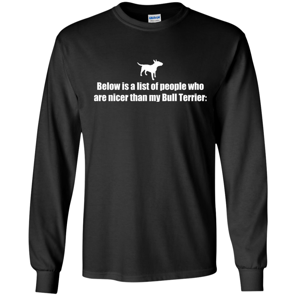 below is a list of people - bull terrier T-Shirt