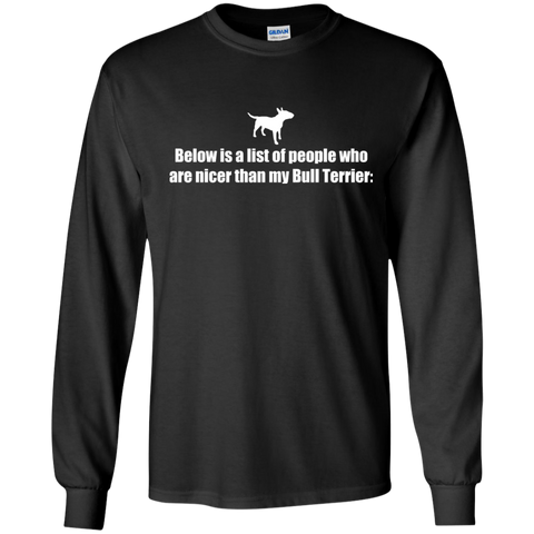 below is a list of people - bull terrier T-Shirt