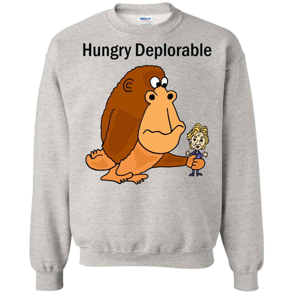 funny hungry deplorable giant ape holding hillary sweatshirt T-Shirt