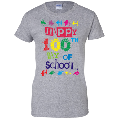 100 th day of school multicolor t T-Shirt