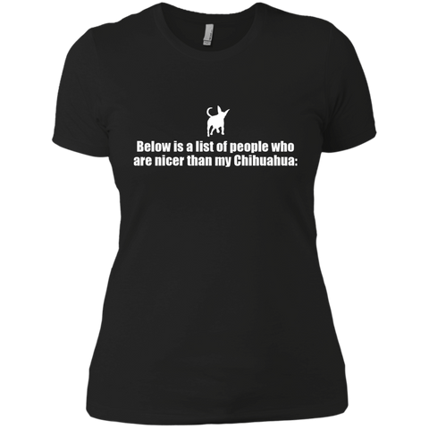 below is a list of people - chihuahua T-Shirt