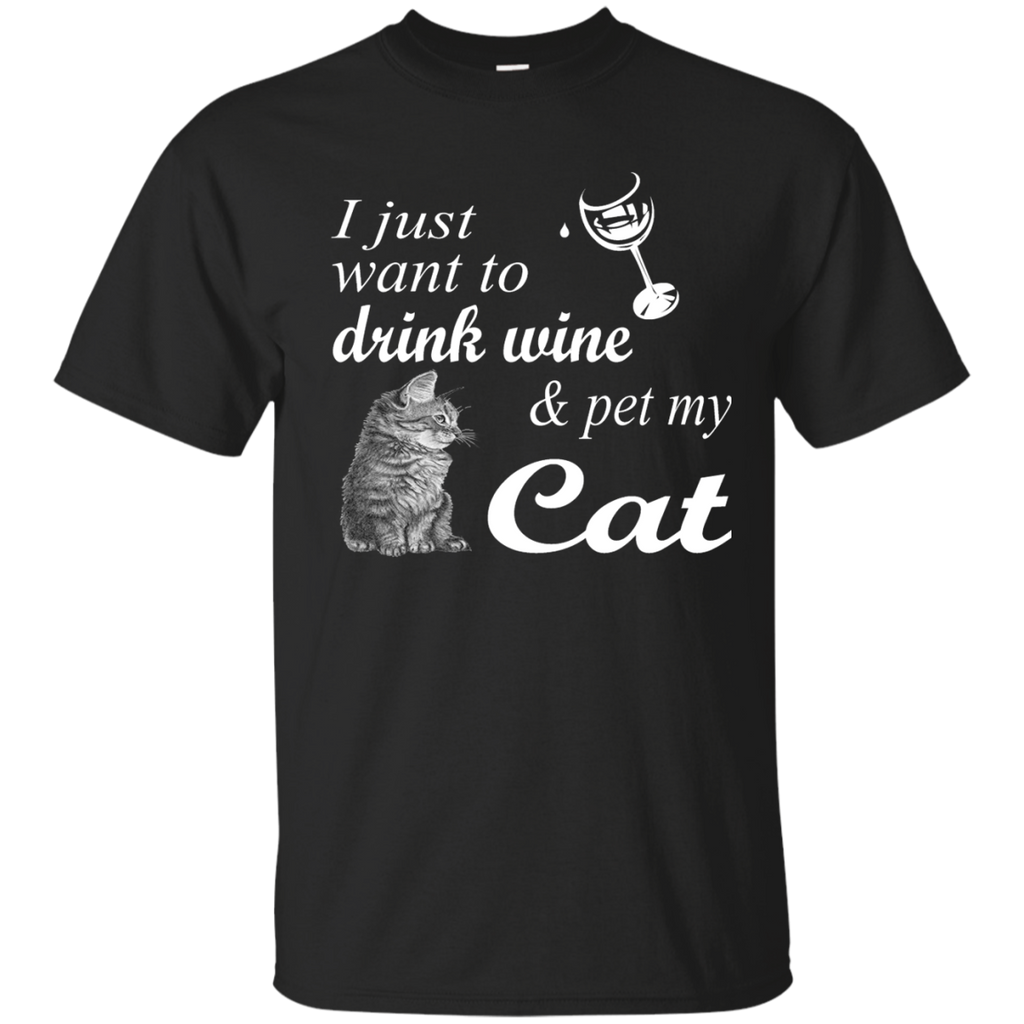 drink wine & pet my cat T-Shirt