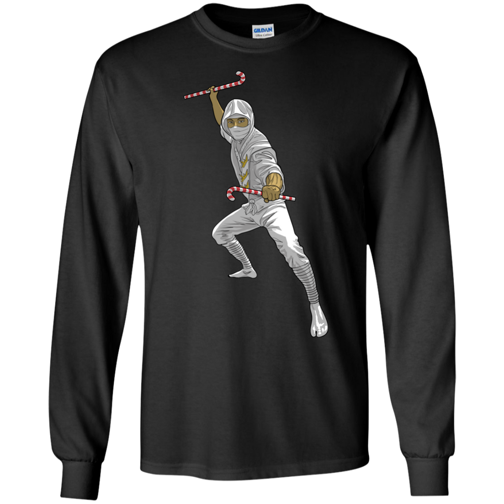 christmas ninja black and white T-Shirt