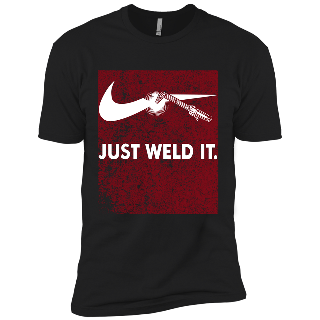 Just Weld It T shirt for funny welder welding symbol NL3600 Next Level Premium Short Sleeve T-Shirt