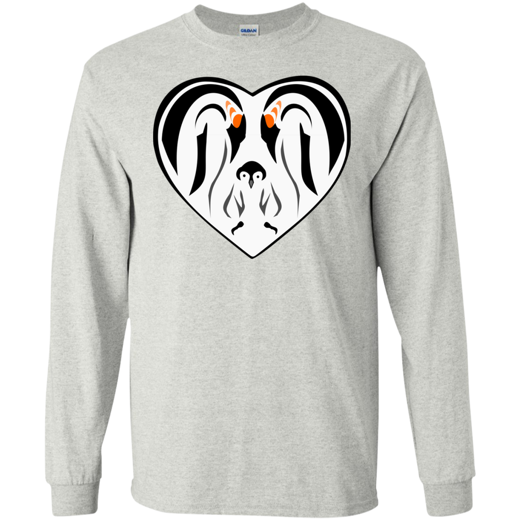emperor penguin family love heart matching family T-Shirt
