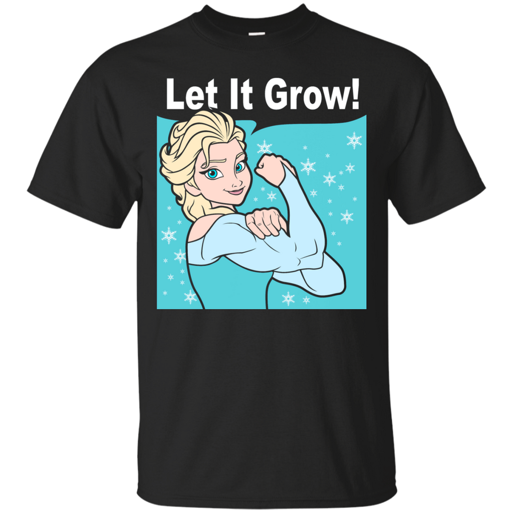 funny gym elsa let it grow fitness T-Shirt
