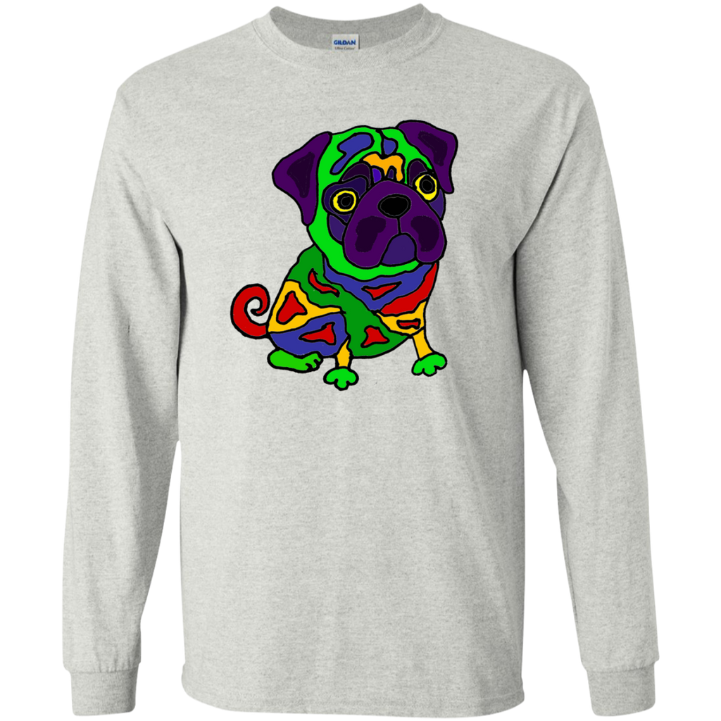 cool funny colorful pug dog pop art T-Shirt