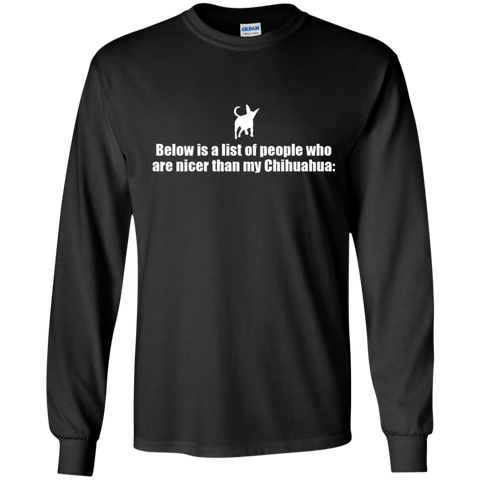 below is a list of people - chihuahua T-Shirt