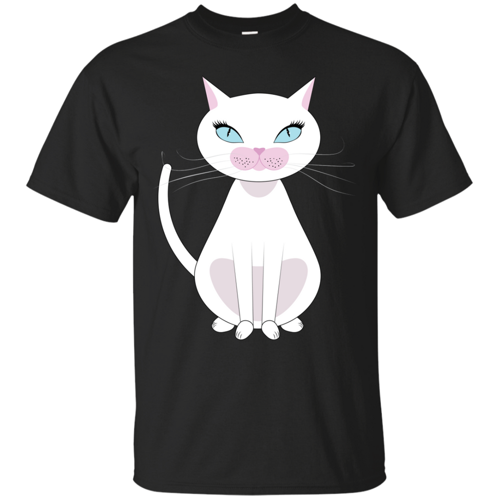 cartoon white cat sweatshirt T-Shirt