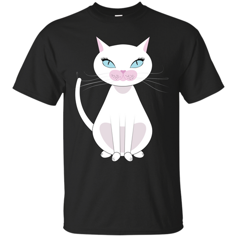 cartoon white cat sweatshirt T-Shirt