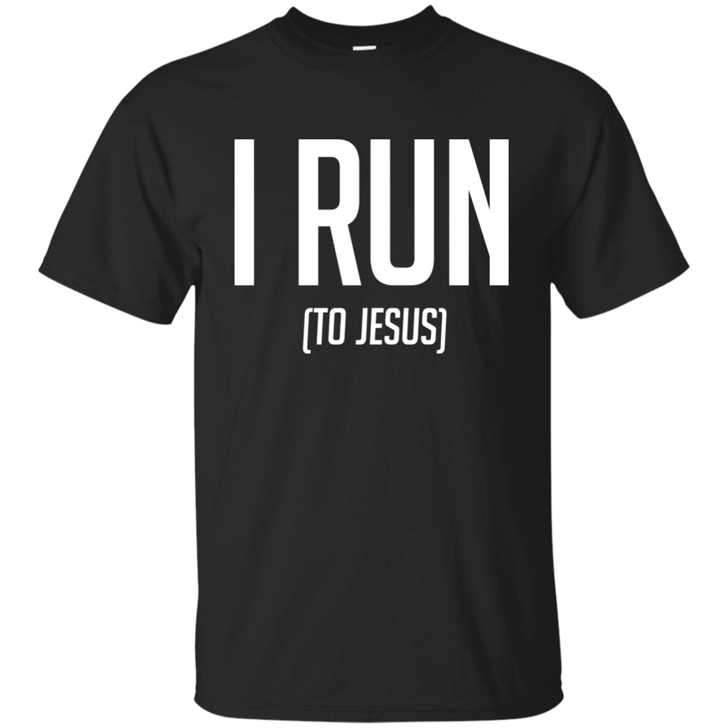 i run to jesus tanks/tees - running T-Shirt
